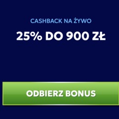 Cash back Live casino 25% do 900zł z RTbet