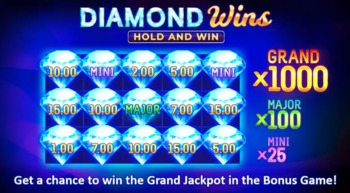 Odbierz free spins z Rich Diamonds: Hold and Win  w FortuneClock